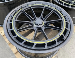 ล้อฟอร์จสองชิ้น คาร์บอนไฟเบอร์และอะลูมิเนียมใหม่ 4 ชิ้น ขนาด 16-24 นิ้ว 5x112/5x114.3/5x120 - Product Image 2