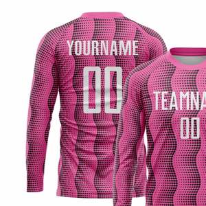 Modern <b>Long</b> Sleeve Soccer Jersey Football Performance Shirt Breathable Quick Dry Athletic <b>Match</b> Training Uniform for Men Teams - Product Image 3
