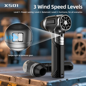 Souffleur d'air portable JUFINX, super puissant jusqu'à 90 000 tr/min, fonctionnant pendant 100 minutes, pour le nettoyage des voitures. - Product Image 2
