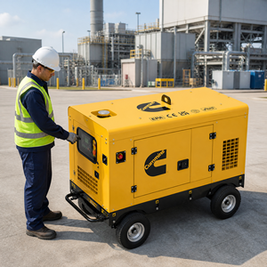 เครื่องกำเนิดไฟฟ้าดีเซลแบบเงียบ Cummins Weichai Yuchai 20kva 20kw 30kw 30kva 40kva 60kva 80kva 100kva 100kw พร้อมระบบ ATS 200A - Product Image 1