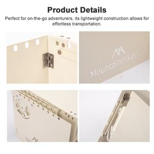 야외 요리 캠핑 피크닉 하이킹 백 접이식 캠핑 스토브 앞 유리 캠핑 버너 보관 선반 - Product Image 4