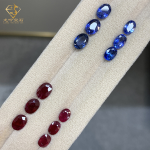Phòng thí nghiệm phát triển Sapphire 0.5 CARATS ngọc lục bảo/hình bầu dục cắt Màu Xanh Hoàng gia phòng thí nghiệm tạo ra đá Sapphire cho đồ trang sức - Product Image 3