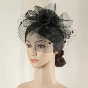 Deluxe High Quality fascinator Colorful Headbands Wholesaler Hairband Hair Accessories Church Hats and Fascinators for Women