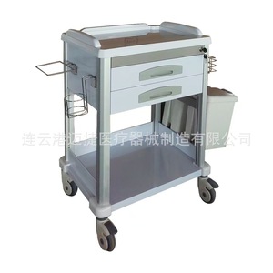 Chariot médical Su Maijie à quatre niveaux, double tiroir, ABS silencieux, multifonctionnel, pour thérapie par perfusion, chariot à outils de traitement - Product Image 1