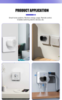 Boîtier de prise intelligente UE en plastique ignifuge V0 pour prises électriques et prises Wi-Fi, interrupteur d'alimentation pour maison intelligente