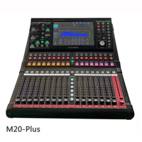 Console de mixage audio professionnelle Paulkitson M20 PLUS, mixeur numérique 20 canaux pour DJ avec système en métal