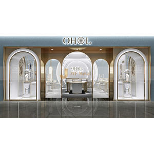 V369 Cadre de portail en acier inoxydable à motif personnalisé Cadre en arc métallique pour centre commercial - Product Image 1