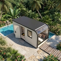 Conteneur maritime modifié gonflable, étanche et respirant, pour chambre ciel étoilé, destiné aux hôtels et hébergements en forêt tropicale d'Asie du Sud-Est