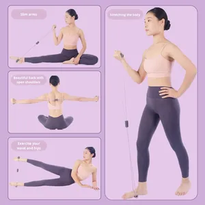 Phụ Nữ Của Tpr Hình 8 Kháng Ban Nhạc Đàn Hồi Ngực <span class=keywords><strong>Expander</strong></span> Thiết Bị Tập Thể Dục Yoga Vai Mở Trở Lại Cáng Tập Thể Dục Dây - Product Image 5