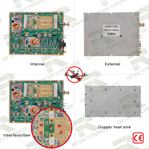 300MHz-1700MHz UWB ultra módulo do jammer do <span class=keywords><strong>RF</strong></span> do amplificador do sinal do contador do zangão FPV do VHF do módulo 200W da faixa do anti - Product Image 2