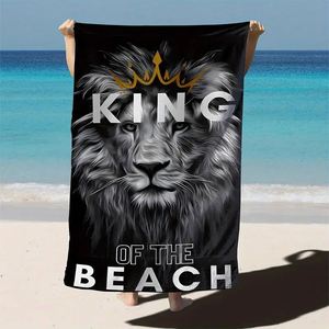Venta Directa de Fábrica de Toallas de Playa de Verano con Dibujos Animados de Lobos, Toallas Multiusos de Secado Rápido y Resistentes a la Arena, Personalización Gratuita - Product Image 3