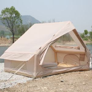 Carpa Inflable Plana de Una Puerta con Gran Ventana Panorámica para Acampar al Aire Libre en la Orilla del Río o en la <span class=keywords><strong>Montaña</strong></span>, para 3-4 Personas, de Apertura Automática Rápida para las Cuatro Estaciones - Product Image 1