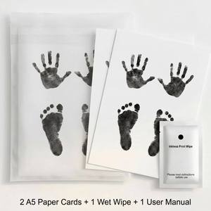 Nuevo Kit de Huellas de Pies sin Tinta, Kit de Huellas de Manos de Bebé con 2 Hojas de Papel - Product Image 4