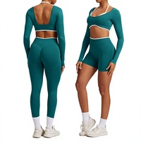 Ensemble de yoga grande taille blanc uni sans coutures pour femme, taille haute, dos évidé, extensible dans les quatre sens, respirant, en Spandex/Nylon