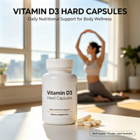 Capsules dures végétaliennes de vitamine D3 |   Complément alimentaire naturel 5g par pièce Certifié GMP