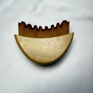 Cepillo Facial para Drenaje Linfático con Mango de Madera de Bambú, Cepillo de Contorno Linfático para Masaje Facial - Product Image 2