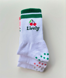 Hot Sale Stripped Custom Logo Pilates <strong>Socks</strong> Grippy Yoga Pilates Reformer <strong>Socks</strong> Anti Skid Non Slip Indoor Dance Sports Grip <strong>Socks</strong> - Product Image 6