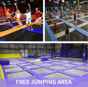 Grande Parco Giochi al Coperto con Trampolini, Centro Sportivo Commerciale per Famiglie con Parco Avventura in Plastica per Bambini e Adulti - Product Image 4