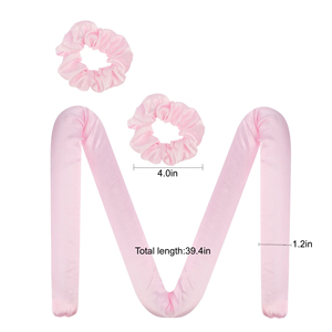 Kit de bouclage sans chaleur pour cheveux, avec masque pour les yeux, pour boucles de nuit sans dommages, en satin, pour dormir, comprenant des chouchous, toutes saisons, formel - Product Image 4