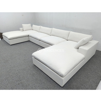 Cojín súper suave, sofá modular seccional en forma de L americano, muebles de sala de estar, sofá para el hogar, villa, hotel