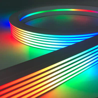 Bande lumineuse souple LED en silicone multicolore pour la publicité extérieure, avec effet lumineux et atmosphérique