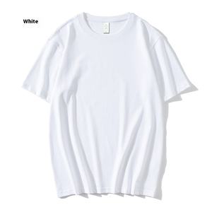 เสื้อยืดคอกลมแขนสั้นพิมพ์ลายสำหรับฤดูร้อน40S ผ้าฝ้ายแท้สีทึบเป็นกลุ่มเครื่องแบบ220กรัม TT - Product Image 6