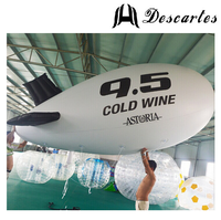 Zeppelin Inflable Económico, Aerostato Inflable de PVC Impermeable con Helio