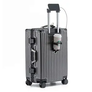 Vente en gros OEM Bagages en aluminium Bagages Sacs de voyage Valise en aluminium