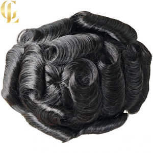 Goodluck HD Style Swiss Lace Front Hairline, Encaje Francés en el <span class=keywords><strong>Centro</strong></span>, Cabello Humano, Reemplazo Capilar Masculino - Product Image 3