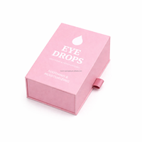 Boîte à gouttes pour les yeux rose personnalisée Kexin, boîte d'emballage en papier rigide de qualité supérieure avec fermeture magnétique pour flacon de sérum cosmétique, boîte cadeau