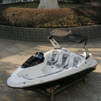 Luxe 15Ft 6 personnes conception de bateau de vitesse 6 personnes loisirs 4.8M conception de sol haut de gamme moteur hors-bord Mini Yacht à vendre