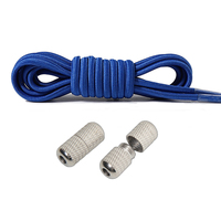 Lacet élastique créatif élastique sans cravate semi-rond élastique paresseux lacet alliage métal capsule boucle lacet