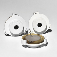 Avertisseur sonore piézoélectrique passif rond de 36 mm à montage traversant avec fils, en plastique, pour machine-outil et alarme d'avertissement de coffret de commande
