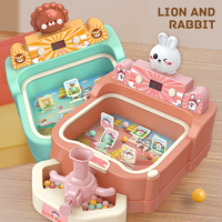 Günstige Weihnachten Desktop Flipper Shooting Scoring Spiel automat Cartoon Tier Kinder Kunststoff Brettspiel mit Musik