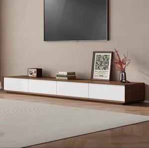 Moderno Soporte de <span class=keywords><strong>TV</strong></span> Flotante de Madera Personalizado con Almacenamiento Montado <span class=keywords><strong>en</strong></span> la Pared para Sala de Estar, Hotel y Apartamento, Compatible con Televisores de 60-64 Pulgadas - Product Image 2