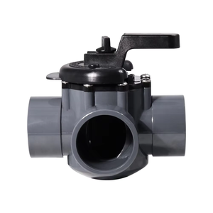 Pentair 263028 Durable Three Port Plastic Diverter Valve for IntelliFlo WhisperFlo <b>Pool</b> <b>Accessories</b> 2" PVC Pipe Grey Black Stock - Product Image 5