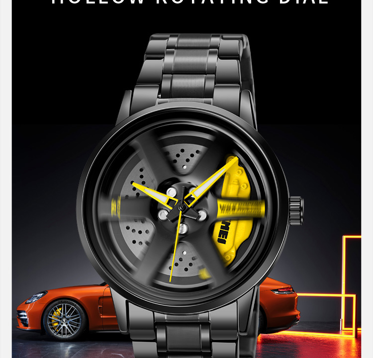 SKMEI 1787 New Wheels Rolling Creative Fashion Men's Watch Che Youhui League Fans Butterfly Double Snap Gift Wristwatch