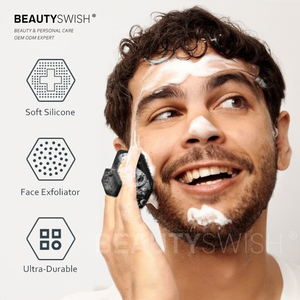 Juego de cepillos faciales de silicona con agarre antideslizante y exfoliante para una limpieza facial profunda, apto para todo tipo de piel, para usar con jabón en el <span class=keywords><strong>baño</strong></span>. - Product Image 2