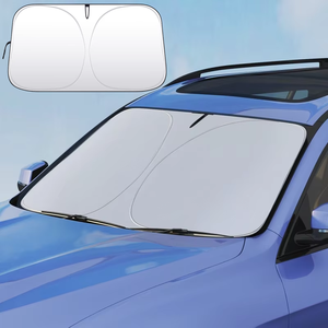 CHONGTENG, venta al por mayor, parasol de coche de tela <span class=keywords><strong>plegable</strong></span>, parabrisas delantero, parasol de reducción de calor para Tesla - Product Image 1