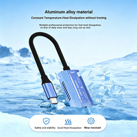 Doonjiey USB-C DC HDTV AR Glasses Adapter 4K60Hz Paduan Aluminium untuk XREAL/Air/Switch 2/Steam Deck Pengisian Daya Ponsel Laptop