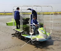 Machine de plantation de riz rangées de transplanteuse de riz agricole 2ZPY-13D à commande automatique en option