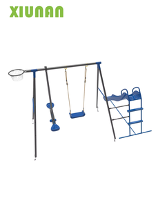 XNS014 Diseño moderno Juego de columpios para niños al aire libre Patio Columpios para bebés Soporte <span class=keywords><strong>Columpio</strong></span> de metal de plástico para niños <span class=keywords><strong>Parque</strong></span> infantil o <span class=keywords><strong>parque</strong></span> - Product Image 4