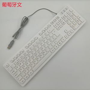 Nga Tiếng Anh Tiếng Ả Rập Tiếng Pháp Ý Đức Tây Ban Nha Bồ Đào Nha Đan Mạch Thái Lan Sô Cô La Bàn Phím Có Dây - Product Image 4
