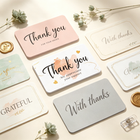 Paquete de 50 Tarjetas de Visita de Papel de Arte de 5*9cm, para Escribir, para Apoyar Mi Pequeña Empresa, Decoración de Cajas de Regalo