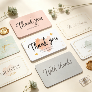 50 pz/borsa 5*9cm Biglietti da Visita Scrivibili All'ingrosso in Carta Artistica per Supportare la Mia Piccola Impresa, Decorazione per Confezioni Regalo - Product Image 6