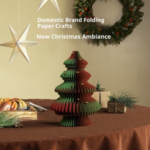 Creative Holiday Gift 3d Paper <strong>Christmas</strong> <strong>Tree</strong> Small Home Office Decoration <strong>Desktop</strong> Ornament Honeycomb Paper <strong>Christmas</strong> <strong>Tree</strong> - Product Image 2