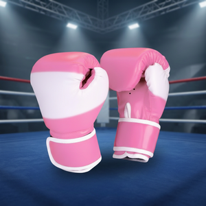 Gants de boxe MMA Dawnforce personnalisés 8OZ avec sangle de poignet réglable, logo imprimé, en PU, fermeture pour entraînement sur sac de frappe lourd - Product Image 1