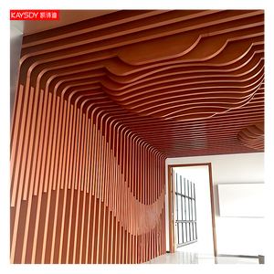 Pannello a Soffitto in Alluminio 3D Ondulato Moderno, Ignifugo, Impermeabile, Fonoassorbente, Resistente al Fuoco, per Controsoffitti Metallici - Product Image 4