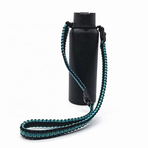 De alta calidad, proveedor de China, mano tejer larga ajustable paracord botella de mango 550 paracord correa de hombro - Product Image 1