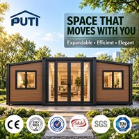 Maison conteneur extensible 20ft 30ft pour complexe de glamping, cabane de séjour de luxe préfabriquée en bord de mer